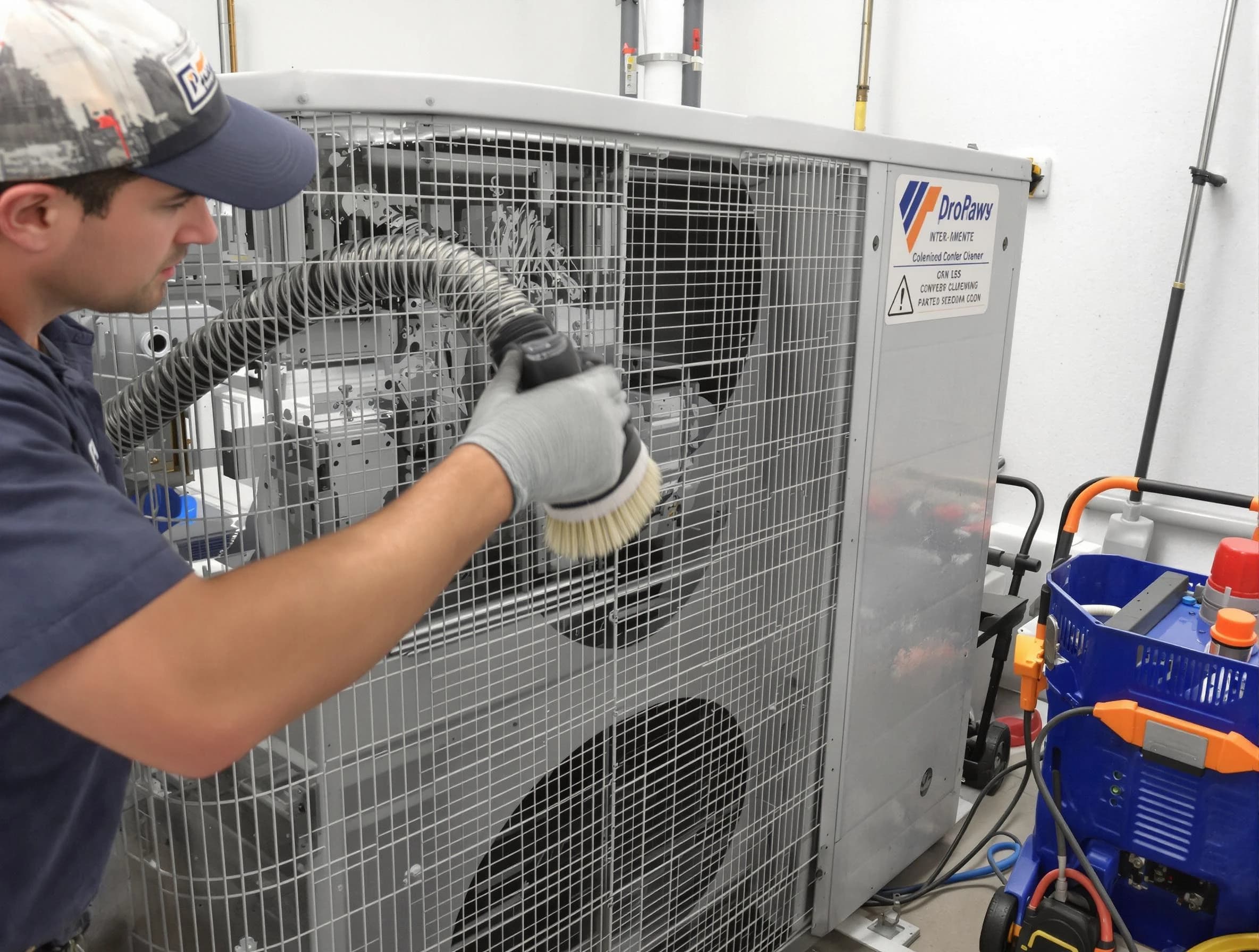 Maricopa Air Duct Cleaning specialist performing precision AC coil cleaning for improved system performance in Maricopa