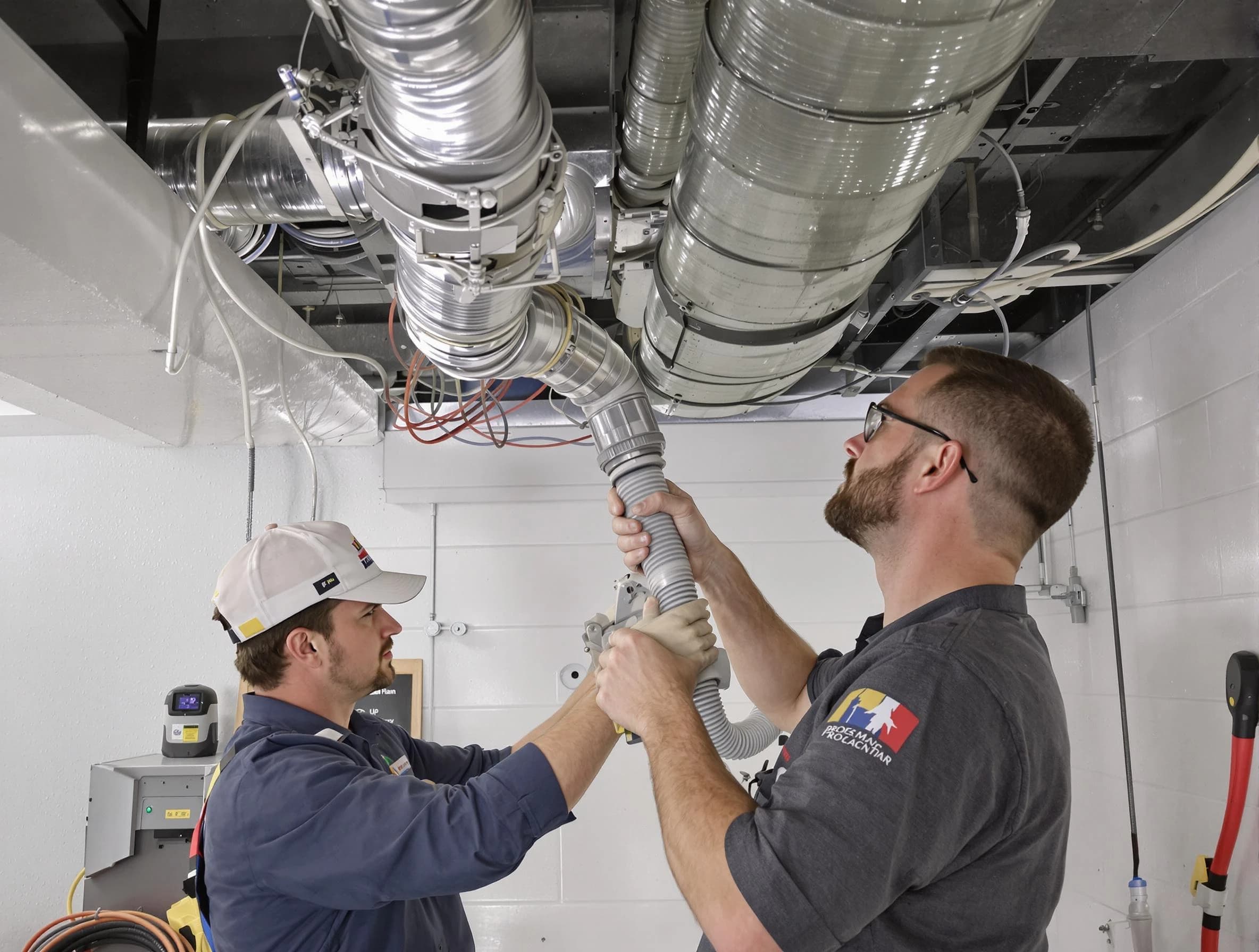 Maricopa Air Duct Cleaning technician performing thorough AC duct cleaning in Maricopa
