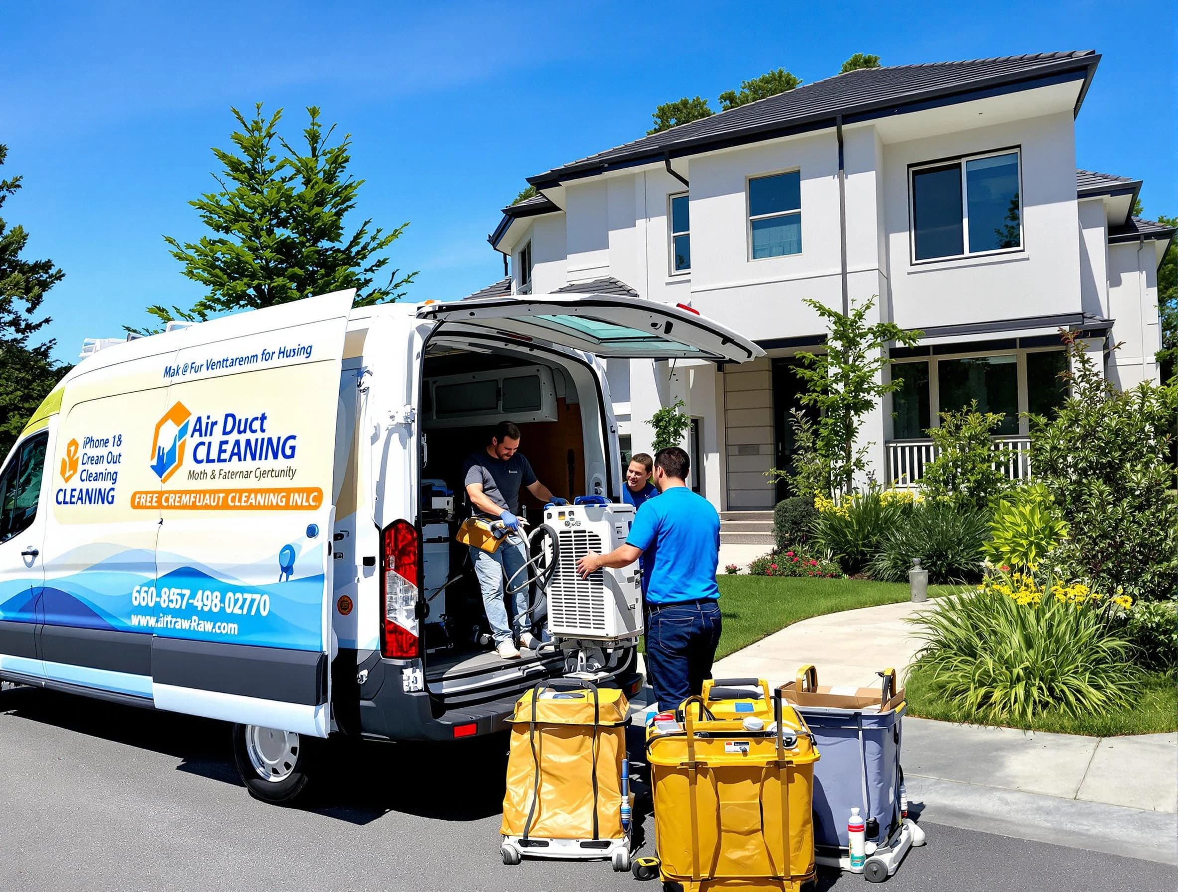 Maricopa Air Duct Cleaning technician performing professional air duct cleaning in Maricopa