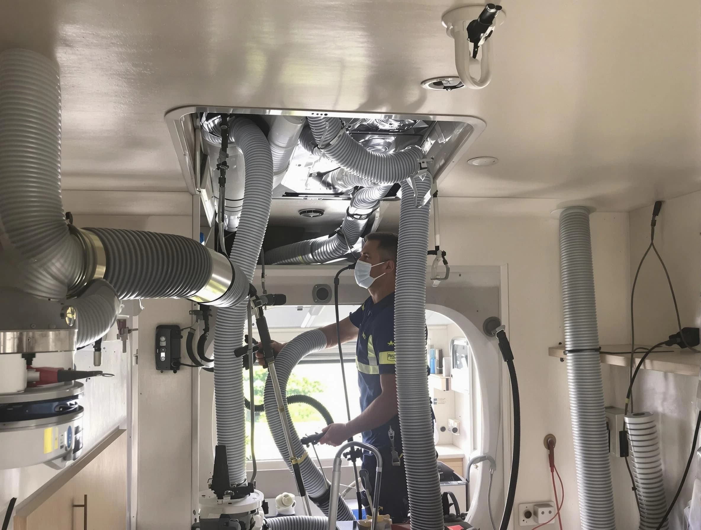 Maricopa Air Duct Cleaning specialist performing precise mobile home duct cleaning in Maricopa