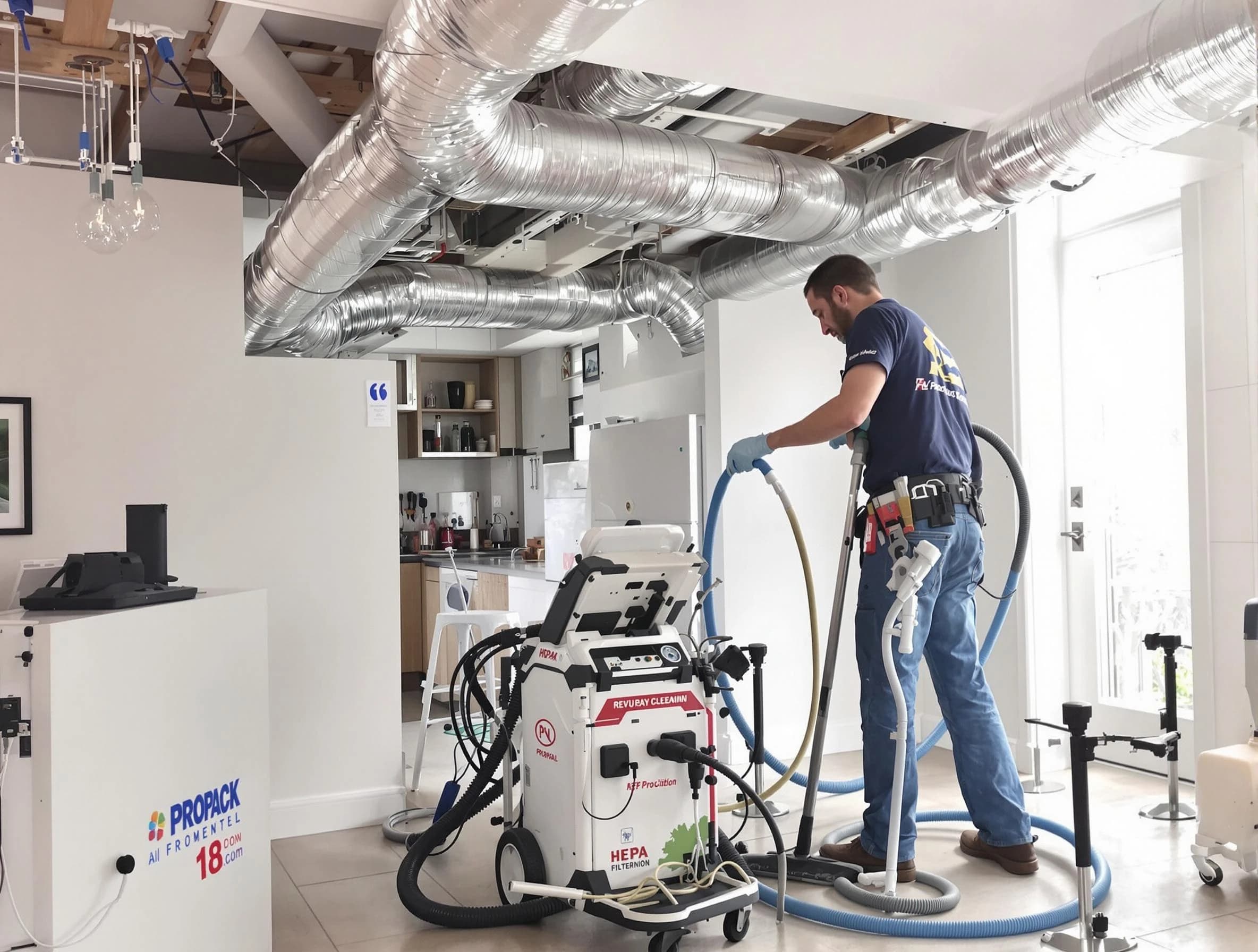 Maricopa Air Duct Cleaning technician performing advanced pure duct cleaning with specialized equipment in Maricopa