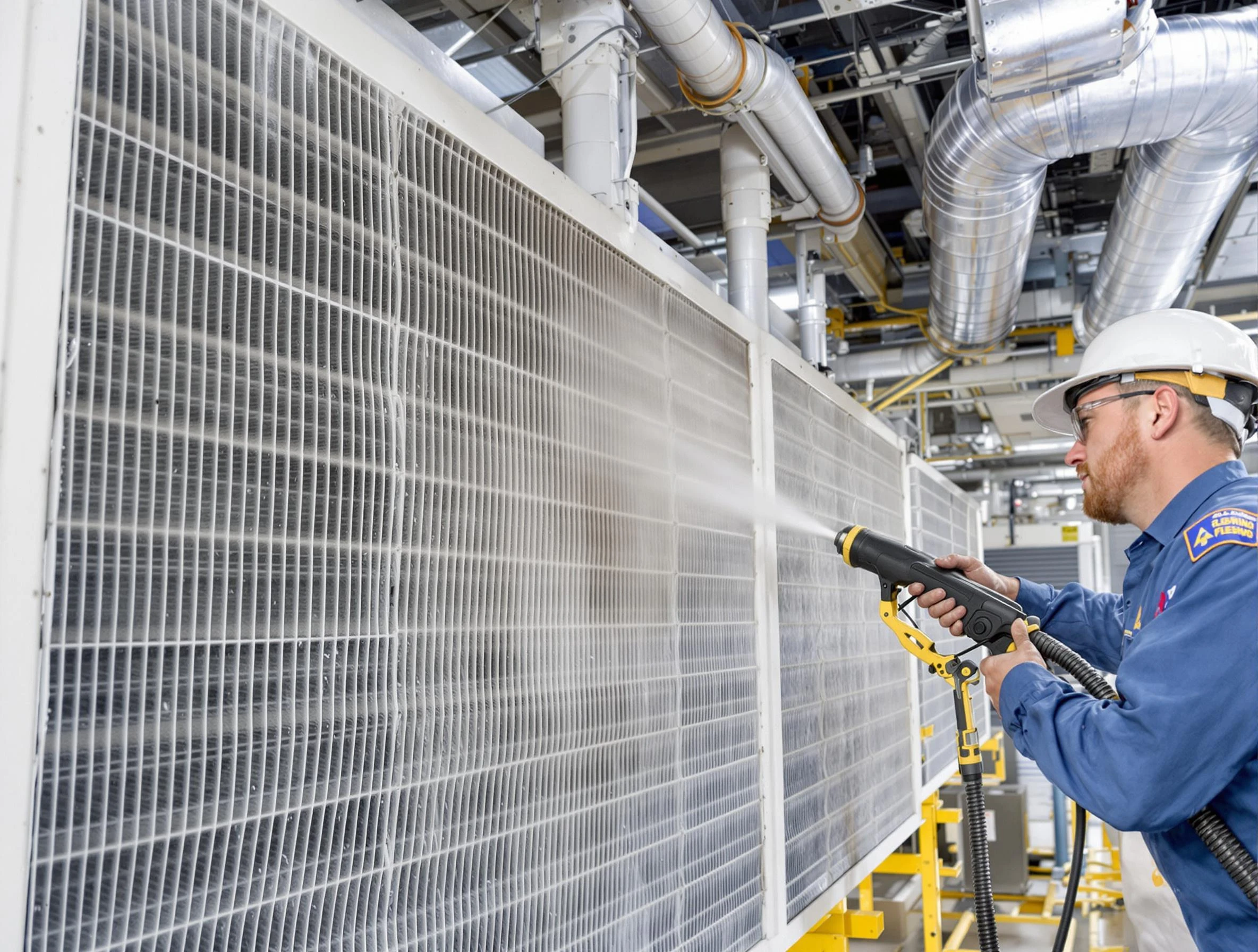 Professional commercial coil cleaning by Maricopa Air Duct Cleaning in Maricopa